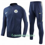 Manchester City Sweat de Treino Conjunto Escuro Azul 2018/19